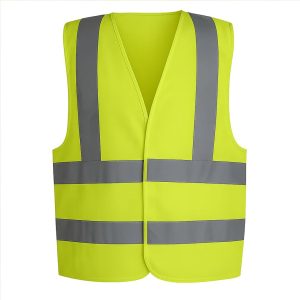 Chaleco reflectante amarillo con cierre